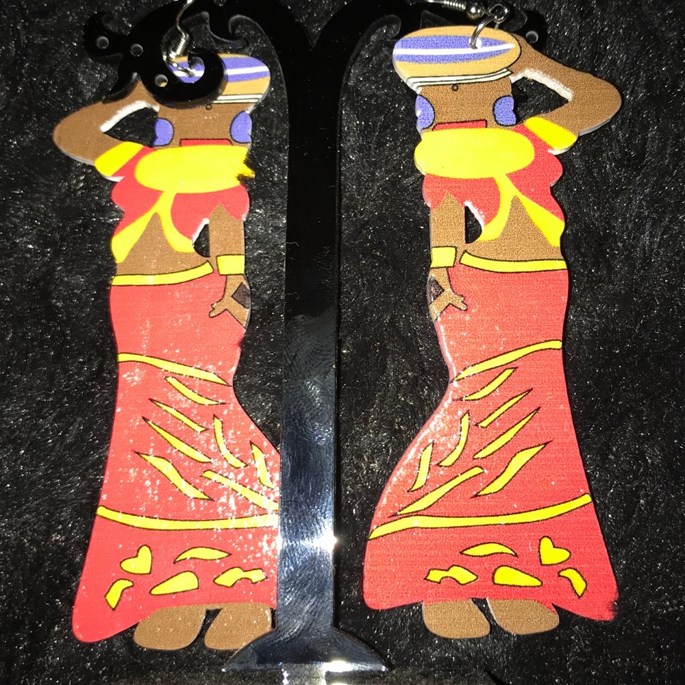 Wooden Ethnic Earrings